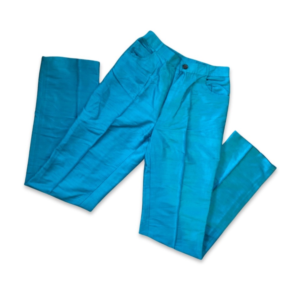 Retro silk trousers